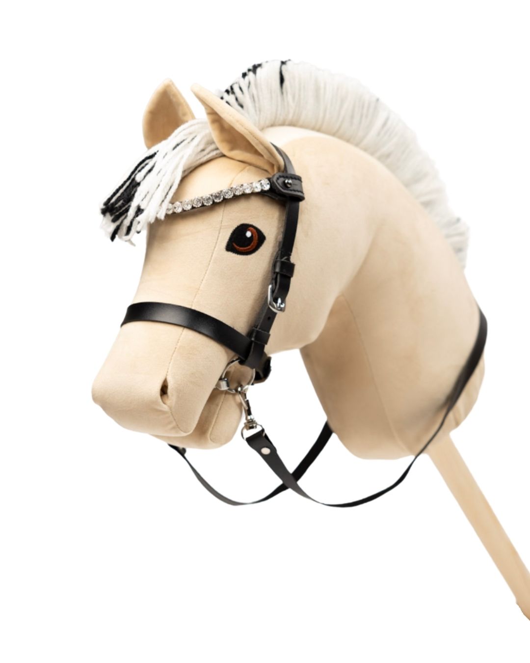 Sort trense, sølv sten