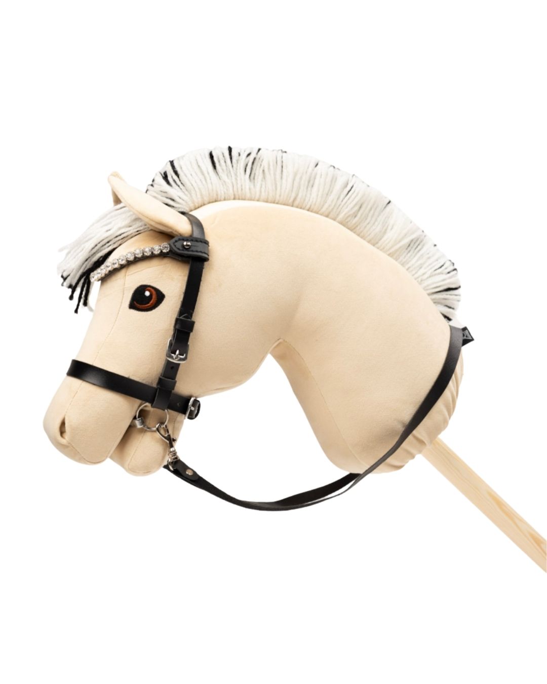 Sort trense, sølv sten