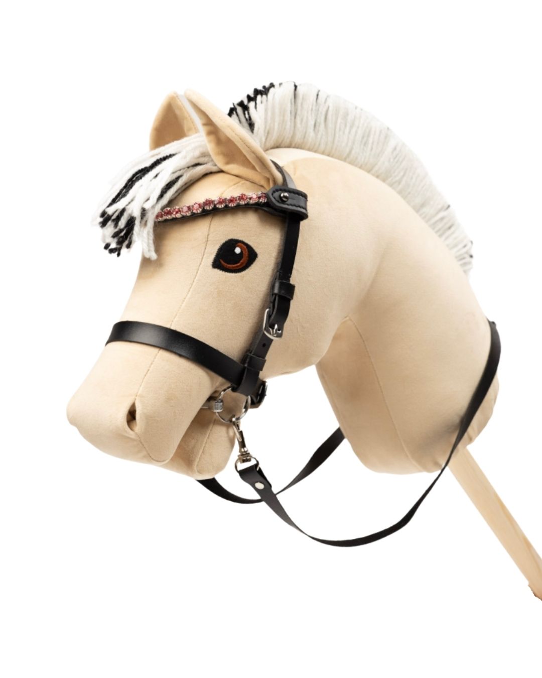 Pandebånd med pink sten