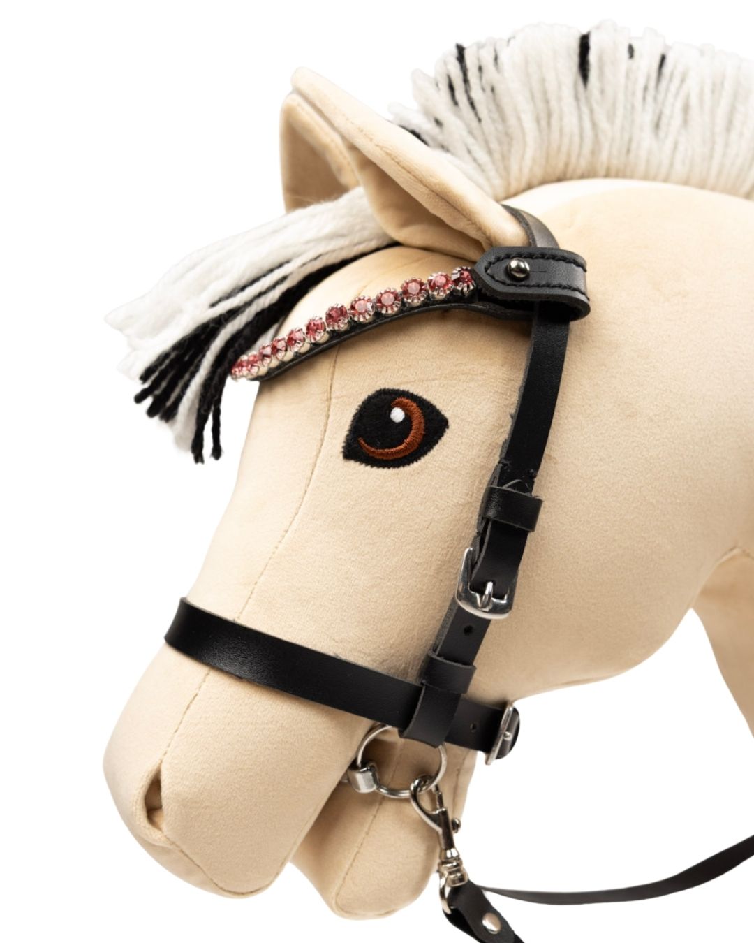 Pandebånd med pink sten