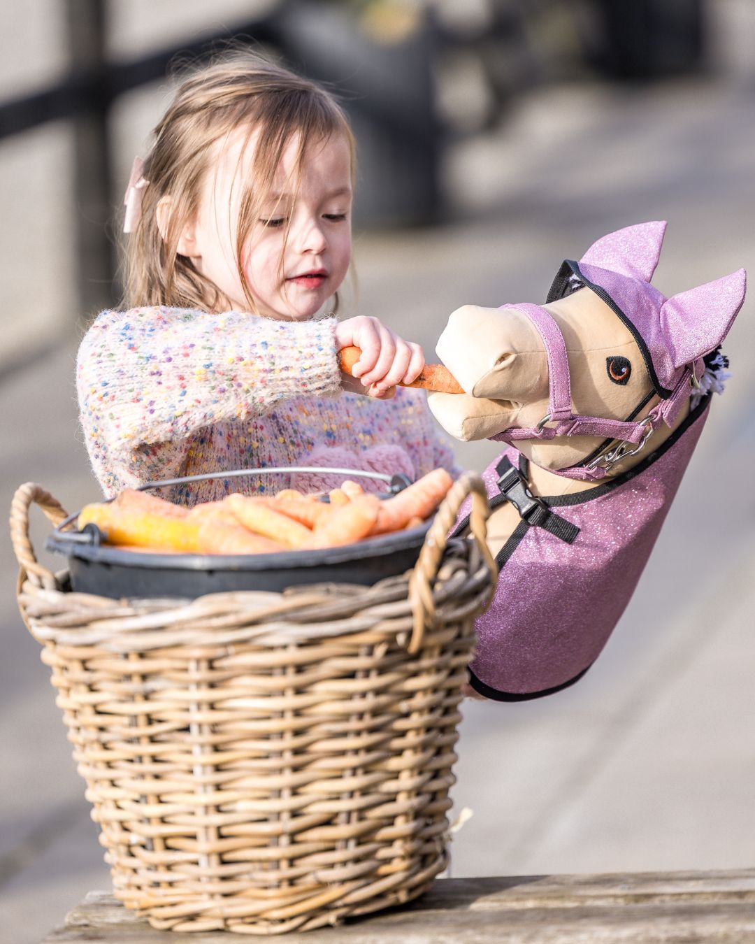 Dækken & Hut pink glitter