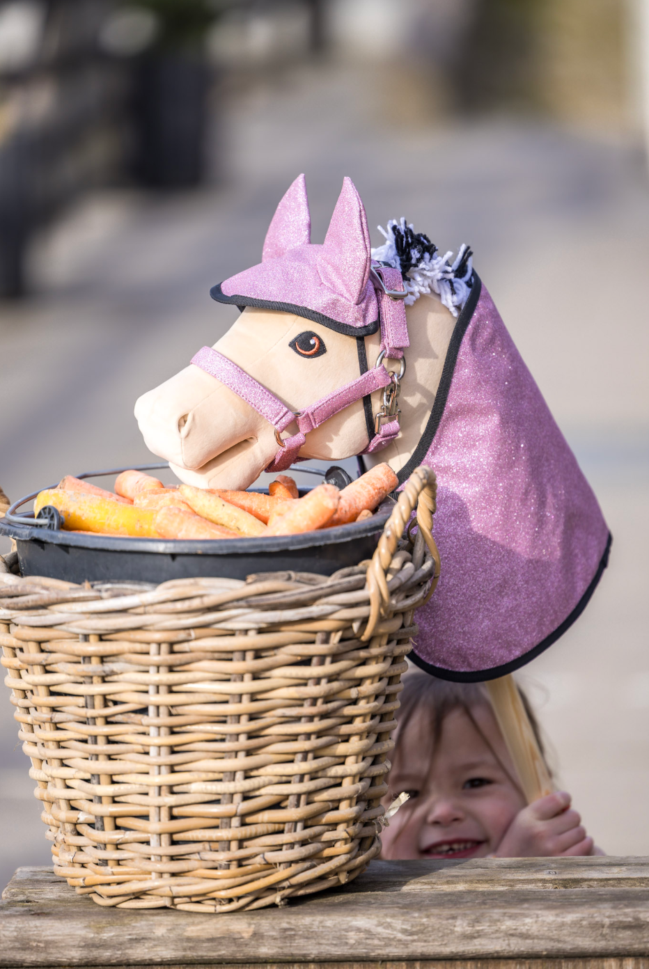 Dækken & Hut pink glitter