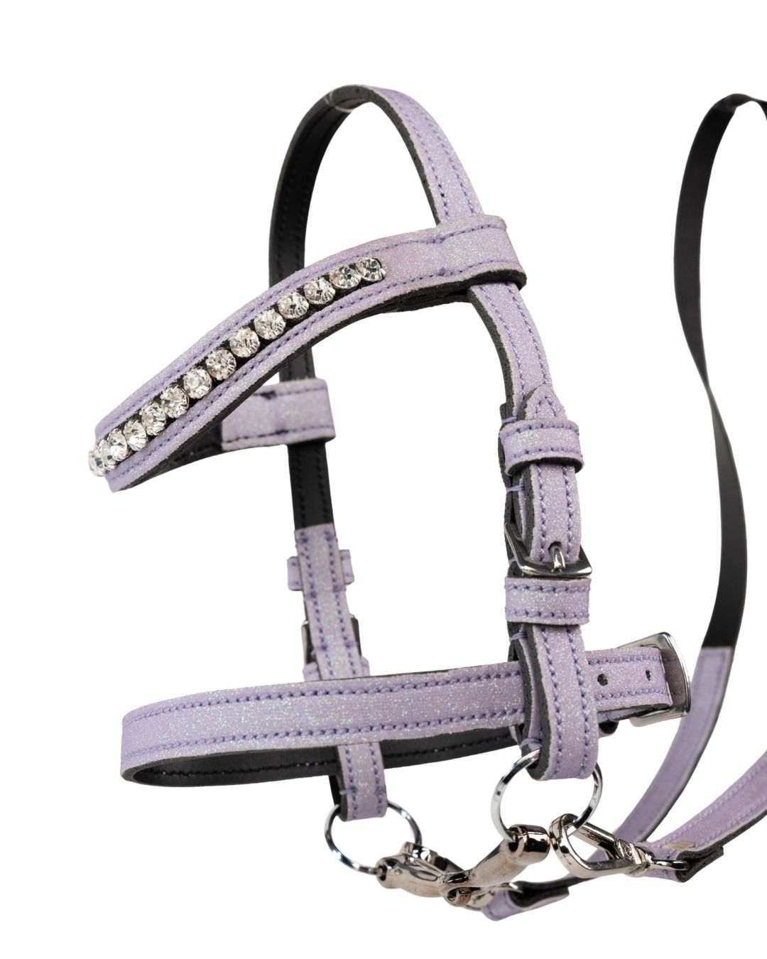 Trense lilla glitter